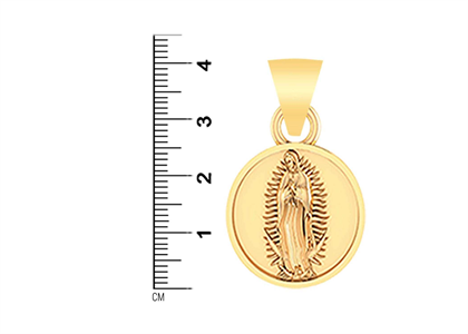 Round Virgin Mary Medallion Fashion Pendant